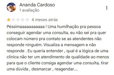 Avaliação do Google