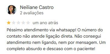 Avaliação do Google