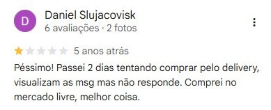 Avaliação do Google