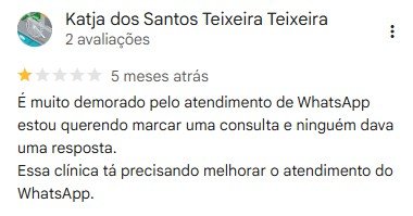 Avaliação do Google