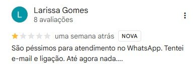 Avaliação do Google