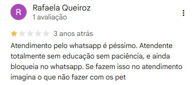 Avaliação do Google
