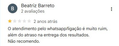 Avaliação do Google